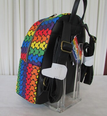 Disney Loungefly Mickey Mouse Mini Backpack Rainbow Pride  display picture 3