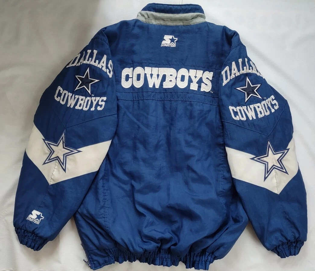 VINTAGE STARTER PRO LINE DALLAS COWBOYS FULL ZIPP WINTER JACKET SIZE L