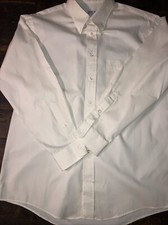 ARROW Fairfield Mens Long Sleeve Dress Shirt 17-33 Yellow Pinpoint Oxford    USA