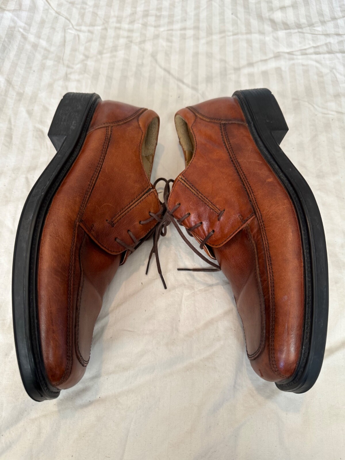 SAOLA Scarpe Dockers da uomo 8 5 M abito Oxford 090 3173 marrone pelle punta quadrata stringate
