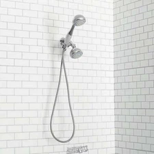 Deluxe 5-Function Shower Massager Chrome-Plated Steel 5 Spray Patterns 3-Way