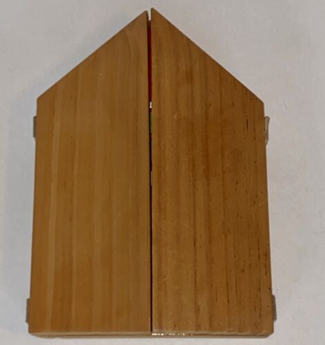 El Salvador Hand Painted Folk Art Christmas Folding Wood Nativity Scene Trifold - Picture 10 of 10