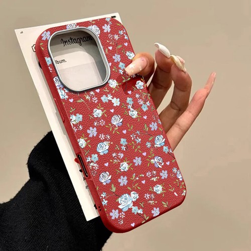 Flower Pattern Case For iPhone 16 Pro Max 15 14 13 12 11 Shockproof Phone Cover - Picture 11 of 22