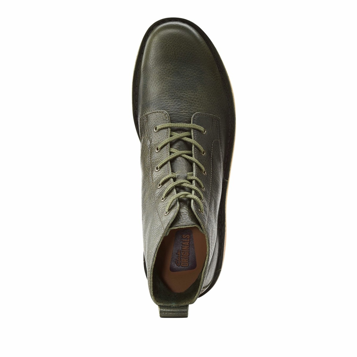 Clarks Desert Mali Boots 10.5 Green Distressed Leather Gorpcore Military Outdoor Men main image 3