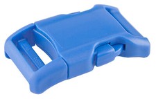 50 - 1 Inch Blue Contoured Side Release Plastic Buckles YKK