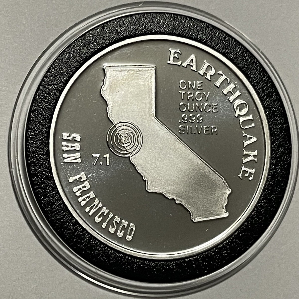 1989 San Francisco Earthquake World Series 1 Troy Oz .999 Fine