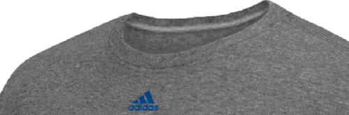 Camiseta de manga corta Golden State Warriors Adidas gris enorme logotipo preferido (LG) - Imagen 3 de 4