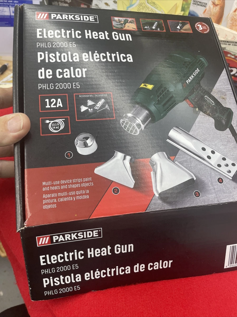 Parkside Electric Heat Gun PHLG 2000 E5 WITH ACCESSORIES NIB DEAL