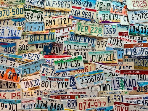 100 Craft Condition License Plates - 30+ States With  Many Versions