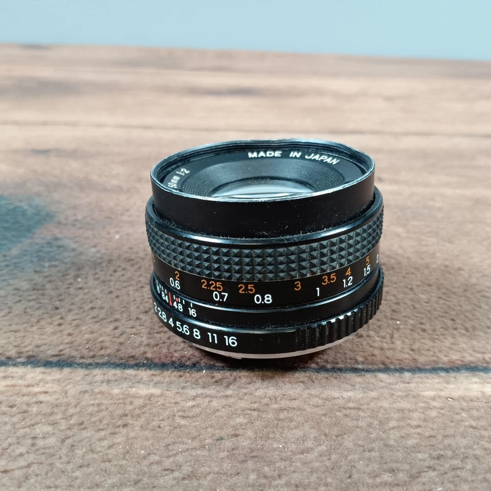 Lente Yashica ML 50 mm 1:2 lente Prime enfoque manual hecha en Japón Foto 4 de 4