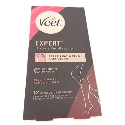 Veet Enthaarungsstreifen Haarentfernung Körper Beine normale Haut sanfte Pflege