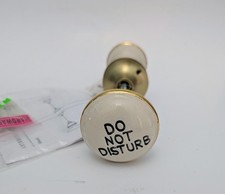 Anthropologie Ceramic Do Not Disturb Door Handles Anthrohome NWT