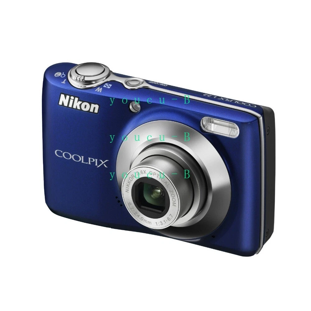 Nikon COOLPIX L22 CCD Retro Digital Camera Blue 12MP 3.6x Optical Zoom，3" LCD