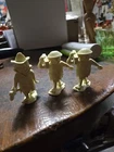 Marx Flintstones Workers Vintage 1960s Prehistoric PlaySet Figures Lot of 3