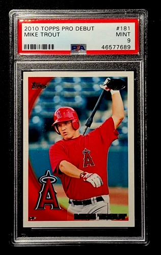2010 Topps Pro Debut Mike Trout #181 PSA 9