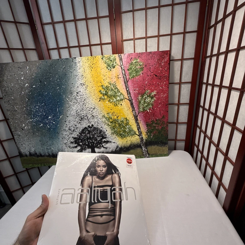 Aaliyah Ultimate Colored Gold Nugget Vinyl Compilation Best Of Record R3 - Image 4 of 4