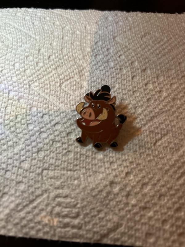 Disney Pin - Pumbaa The Warthog - Lion King - Pixie Plush Mystery Pouch Pin