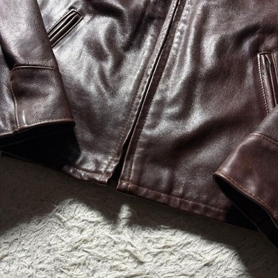 Schott Rider's Jacket ATV101 [Made in the USA] Genuine Leather Red