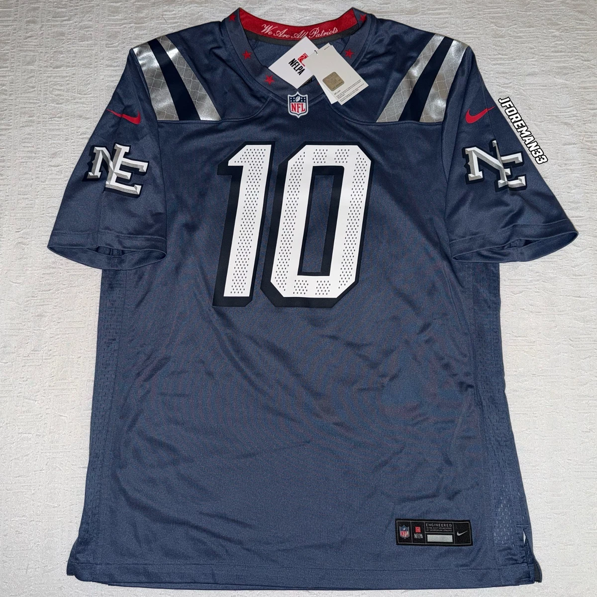 Nike Big Boys and Girls Drake Maye Red New England Patriots Alternate Game Jersey - Macy's