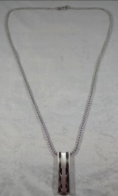 Links of London Steel Elements Dog Tag Kette 60 cm Edelstahl Herren 5224.0165