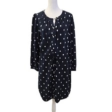 NWT Loft 100% Rayon Tie Waist Shirt Dress Size Medium