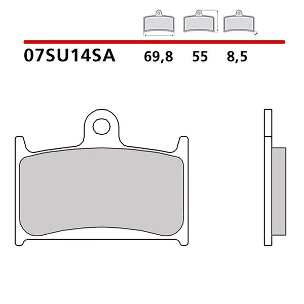 Brembo VORDERRADBREMSBELAGE-KIT FUR Triumph Sprint ST 955 99-04-COD. 07SU14SA-image