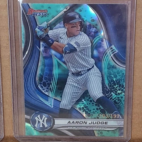 Aaron Judge 2024 Bowman's Best Aqua Refractor Card #103/199 New York Yankees