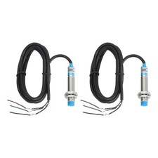 2Pcs Inductive Proximity Sensor,NPN NO M12 DC 6-36V 300mA Proximity Switch