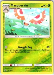 Masquerain 8/149 SM Base Set Reverse Holo Rare