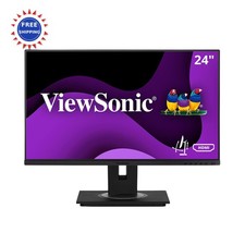 24 Inch FHD Monitor ViewSonic VG2448A 1080p Ergonomic Ultra-Thin Bezels HDMI