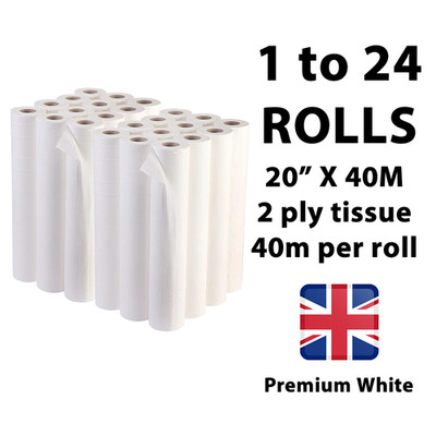 Weiße Couch Rollen Arzttisch Hygiene Salon Bett Rolle Qualität 20'' x 40M Premium