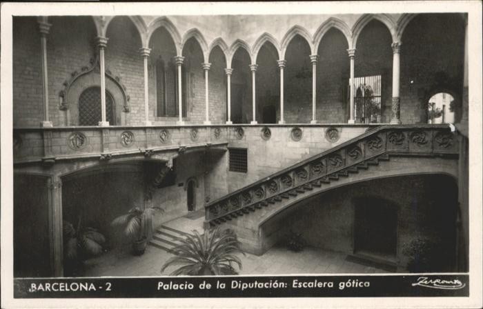 Barcelona Cataluna Palacio Diputación Escalera
