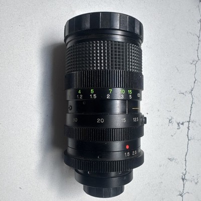 National  CCTV Zoom Lens, 12.5-75mm F1.8-22, Made in Japan w/Rear Cap
