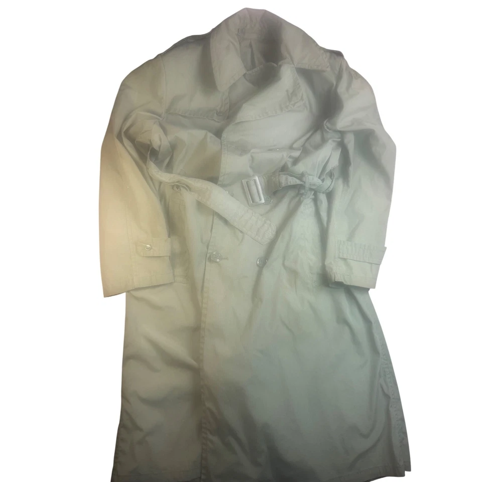 Gabardina de algodón vintage del ejército de Vietnam para hombre verde oliva 38L Foto 2 de 4