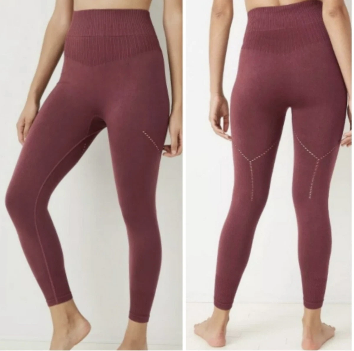 Joy Lab High Rise Leggings Women’s Size XL (X-Large) Burgundy Color New W/O  Tag