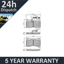 Fits Alfa Romeo 159 2005-2012 166 1998-2007 PV Front Brake Pads Set
