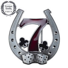 Equestrian vintage retro western 7 metal zinc alloy belt buckle