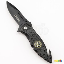 8" TAC-FORCE Special Forces Spring Assisted Tactical Folding Knife Cutter Black