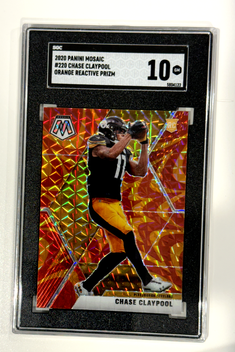 2020 Mosaic Chase Claypool Reactive Orange Mosaic Prizm RC #220