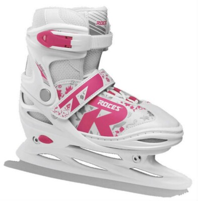Roces Girls Jokey 2.0  Figure Ice Skate Superior Italian Adjustable White/Pink