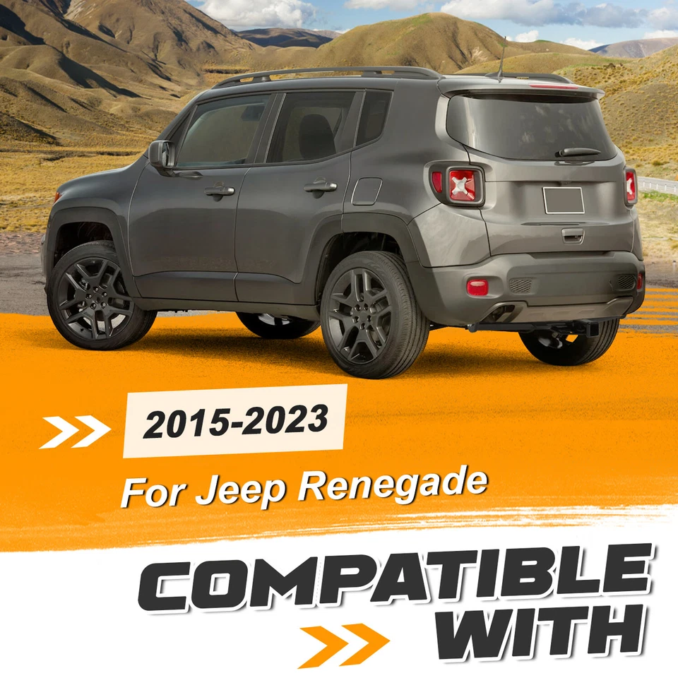 3 级拖车挂 2 英寸接收器黑色钢适用于吉普 Renegade 2015 - 2023 — 第 2/4 张图片