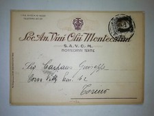 MONTECATINI TERME  SOC. AN. VINI OLII MONTECATINI   CARTOLINA D'EPOCA  1936