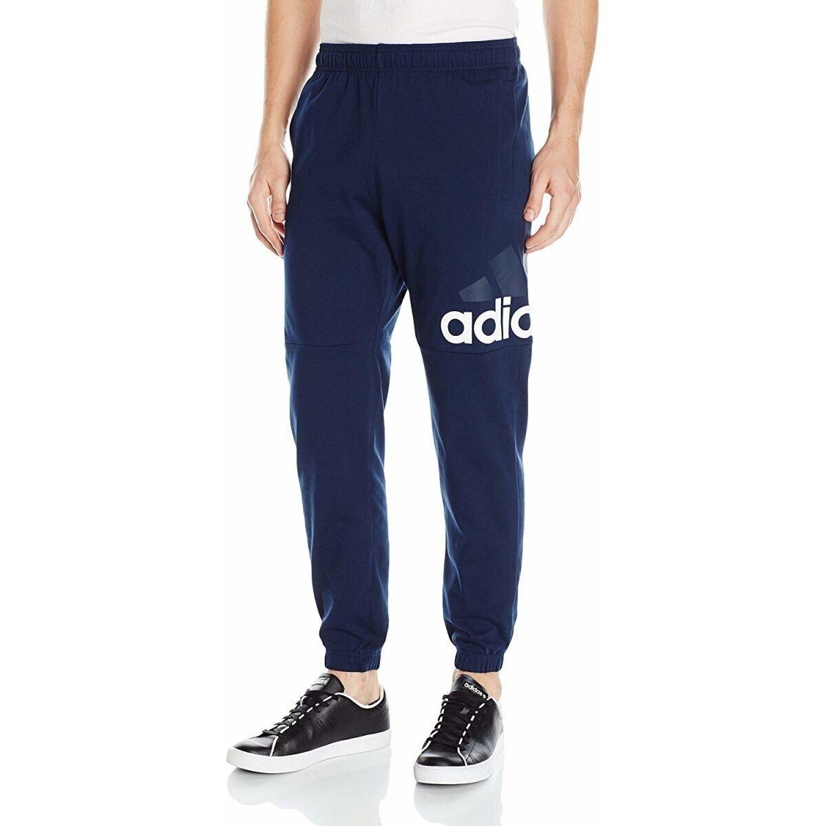 adidas essentials linear logo pants men's