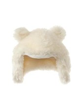 GAP GIRLS WHITE IVORY FAUX FUR BEAR TRAPPER HAT ORG. 34.95 SMALL/MEDIUM BNWTOT