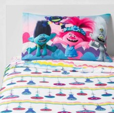 Trolls 2 World Tour Twin Color Your World Sheet Set Super Soft