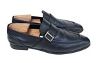 Ermenegildo Zegna Italy Black Leather Penny Loafer Slip On Dress Shoe SZ 9 — photo 1