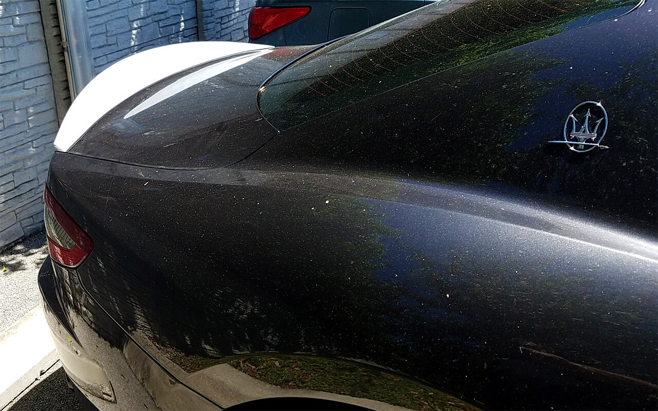 Maserati Granturismo Coupe 2007-20 rear Trunk Spoiler with Brake Light MC OE StL