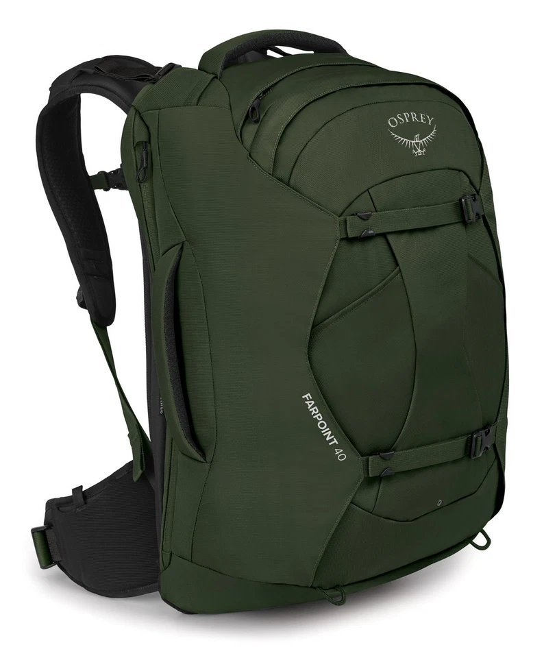 Osprey Farpoint 40 Rucksack Reisetasche Wanderrucksack Gopher Green - Bild 2 von 2