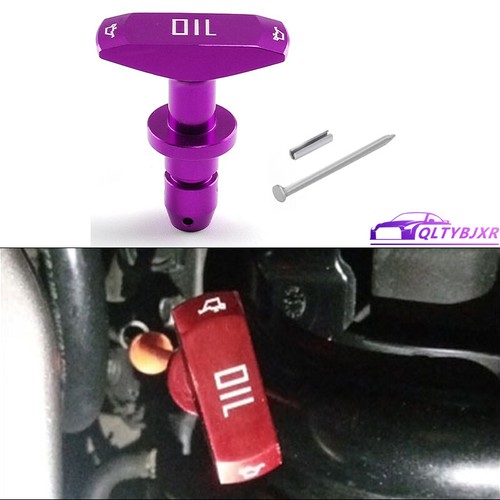 Oil Dipstick Pull Handle For Ford 1999-2011 Mustang GT V8 GT500 Aluminum Purple - Picture 10 of 12