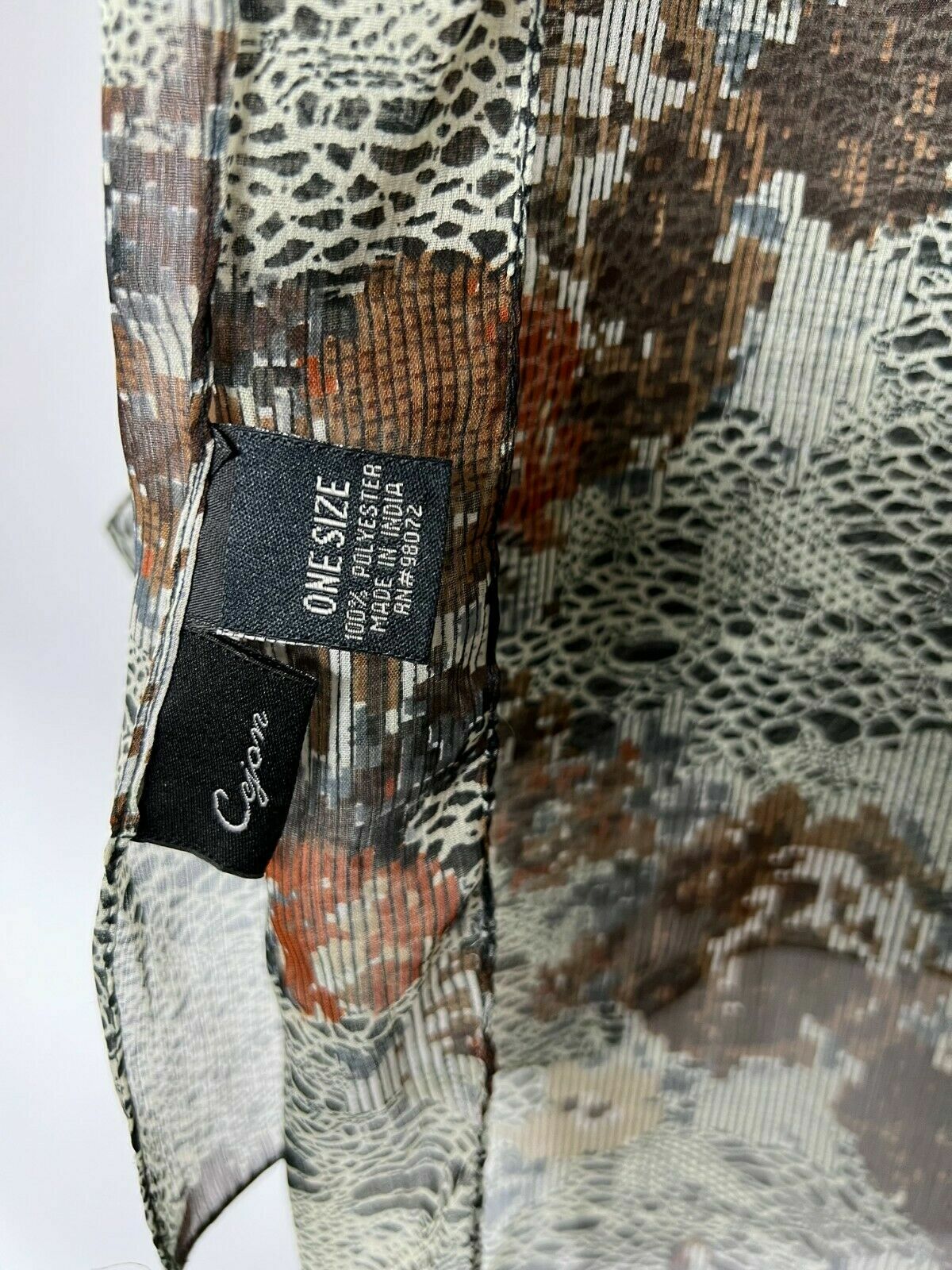 Cejon Chiffon Rectangular Scarf Multicolor Women’… - image 2